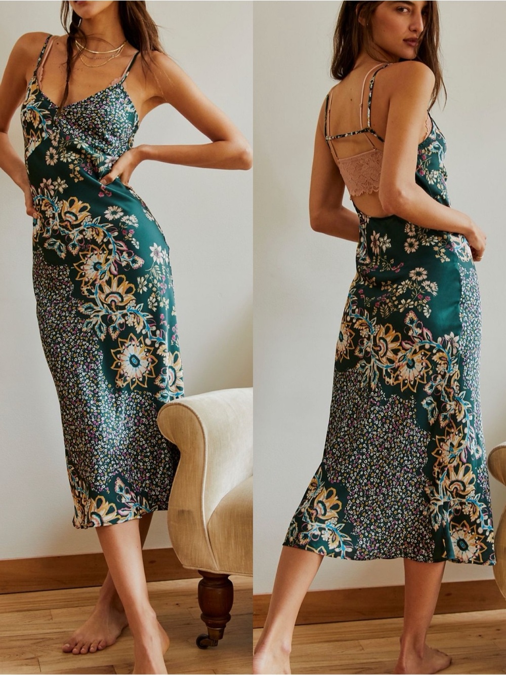 Free People | Your Better Side Midi Slip Dress